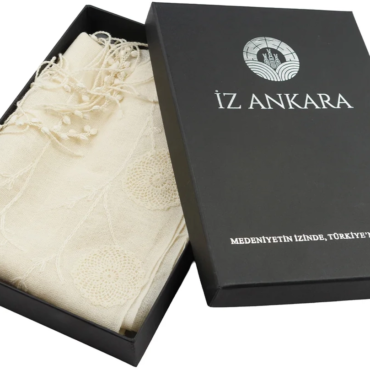 Dantel İşlemeli Sof Dokuma Fular